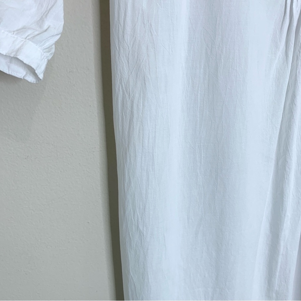 Natalie Martin Sammie Maxi Dress (Sz S) Cotton Voile White - Picture 15 of 16